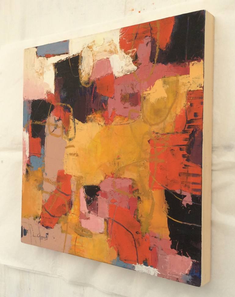 Original Abstract Expressionism Abstract Painting by Linda Coppens