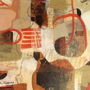 Original Abstract Architecture Paintings by Linda Coppens
