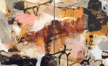 Original Abstract Expressionism Abstract Paintings by Linda Coppens