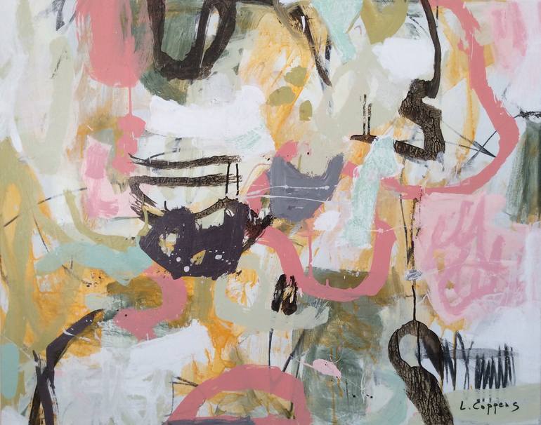 Original Abstract Expressionism Abstract Paintings by Linda Coppens