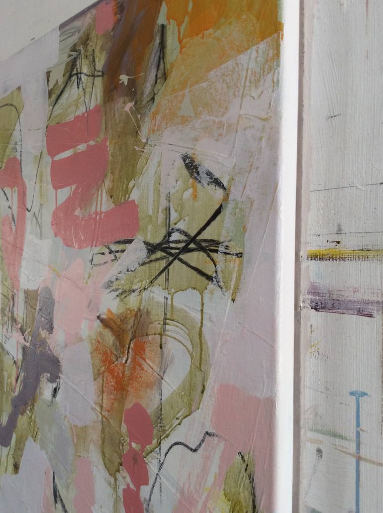 Original Abstract Expressionism Abstract Painting by Linda Coppens