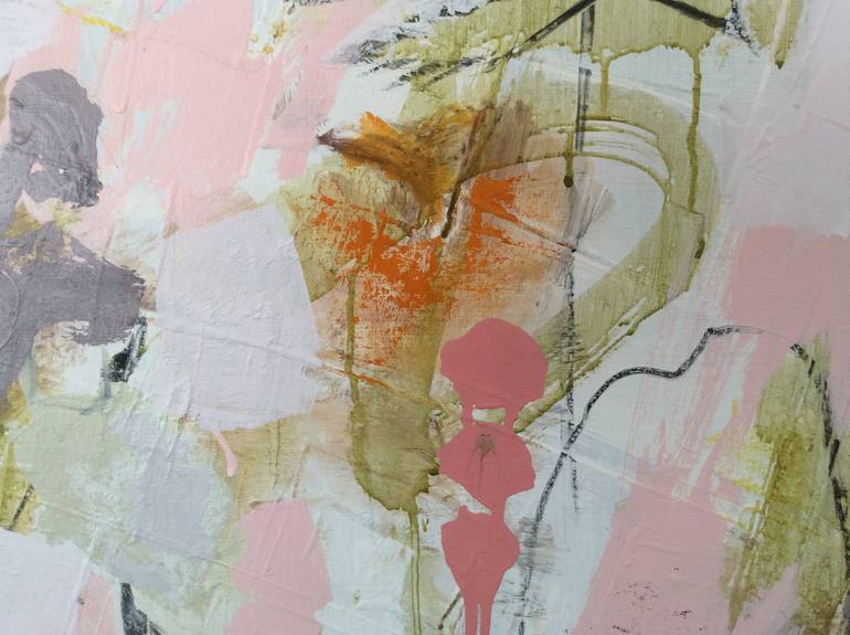 Original Abstract Expressionism Abstract Painting by Linda Coppens