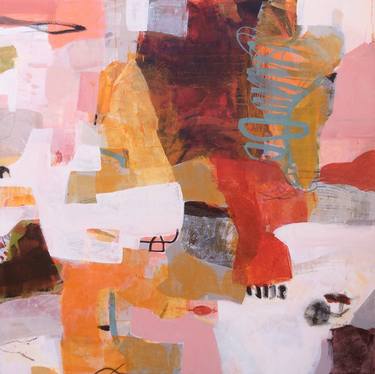 Original Modern Abstract Paintings by Linda Coppens