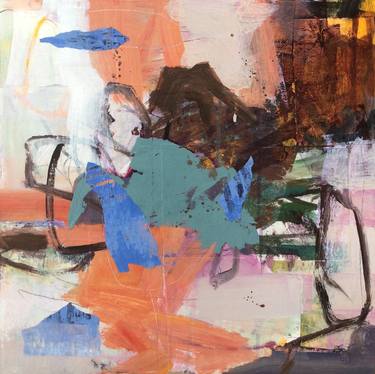 Original Abstract Expressionism Abstract Paintings by Linda Coppens