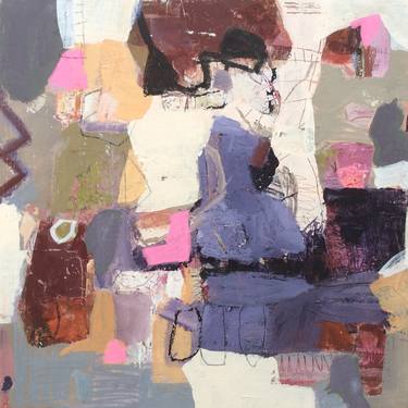 Original Modern Abstract Paintings by Linda Coppens