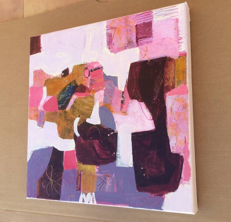 Original Modernism Abstract Painting by Linda Coppens