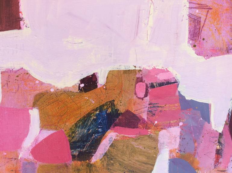 Original Modernism Abstract Painting by Linda Coppens