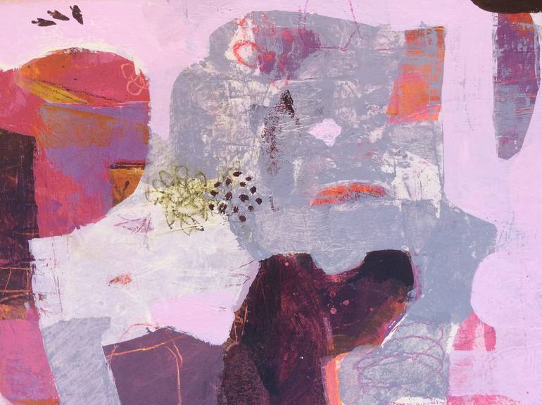 Original Modernism Abstract Painting by Linda Coppens