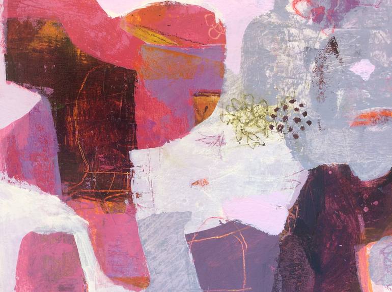 Original Modernism Abstract Painting by Linda Coppens