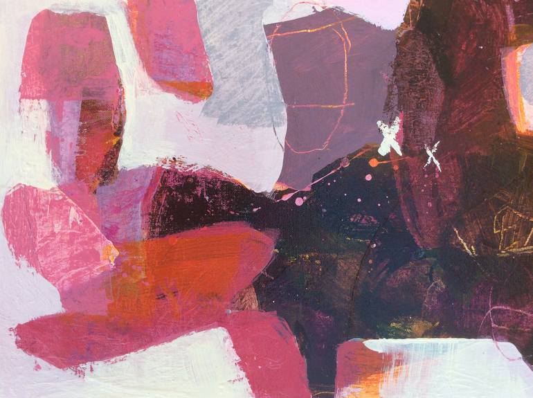 Original Modernism Abstract Painting by Linda Coppens