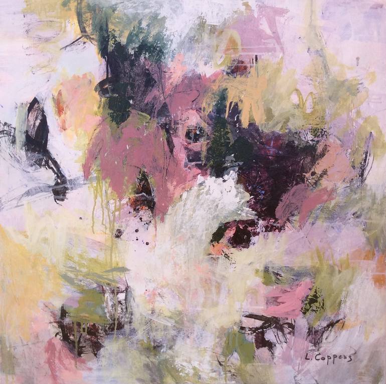 Original Abstract Expressionism Abstract Paintings by Linda Coppens