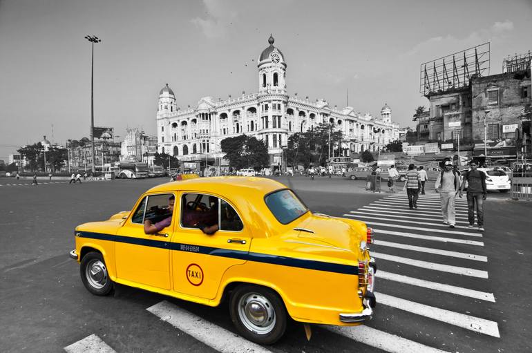 Kolkatta's yellow cab - Print