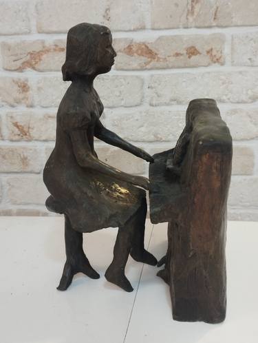 Original Figurative Music Sculpture by Shula Ross