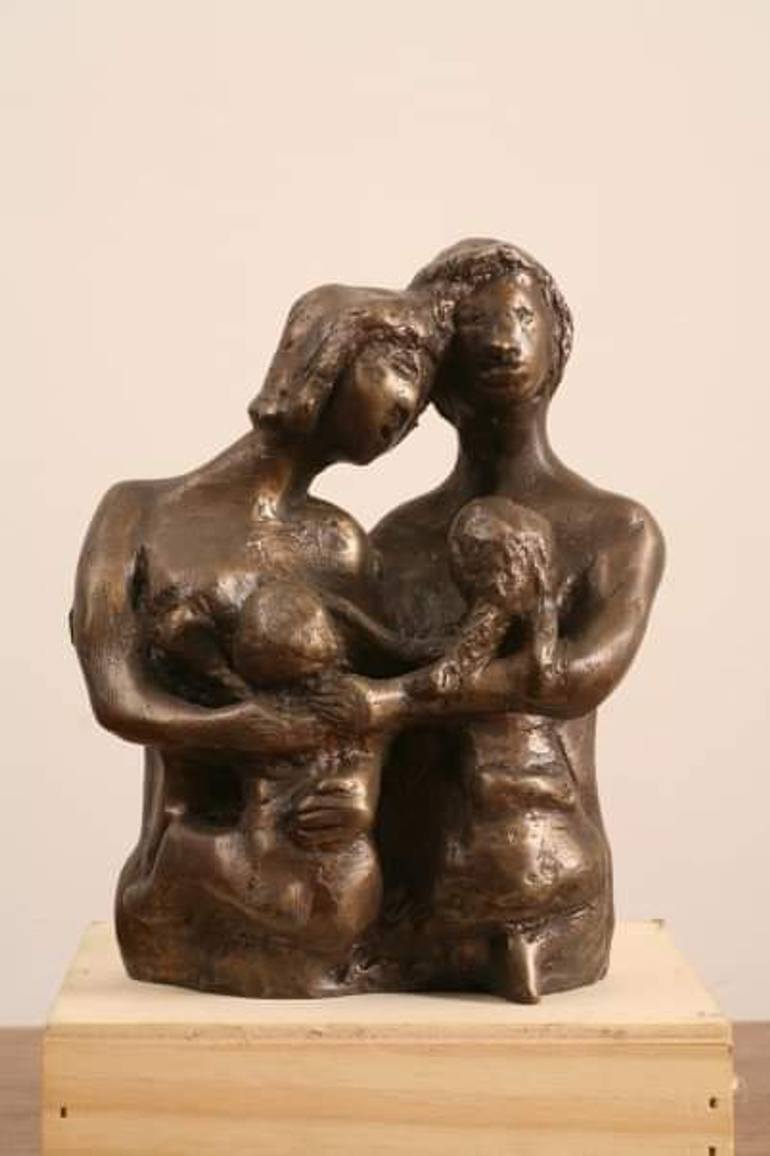 Original Figurative Family Sculpture by Shula Ross