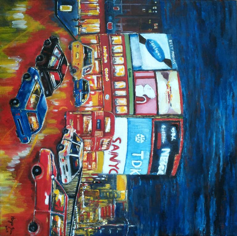 Piccadilly Circus London Painting by Hingis Yim Saatchi Art