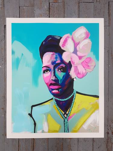 Saatchi Art Artist Tim Fowler; Printmaking, “Billie Holiday - Limited Edition 5 of 25” #art