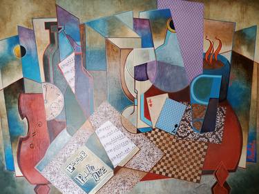 Original Cubism Abstract Paintings by Stephane Jean
