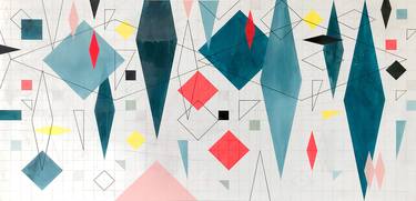 Original Geometric Abstract Paintings by Alexander Wtges