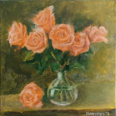 Original Impressionism Floral Paintings by Juri Semjonov