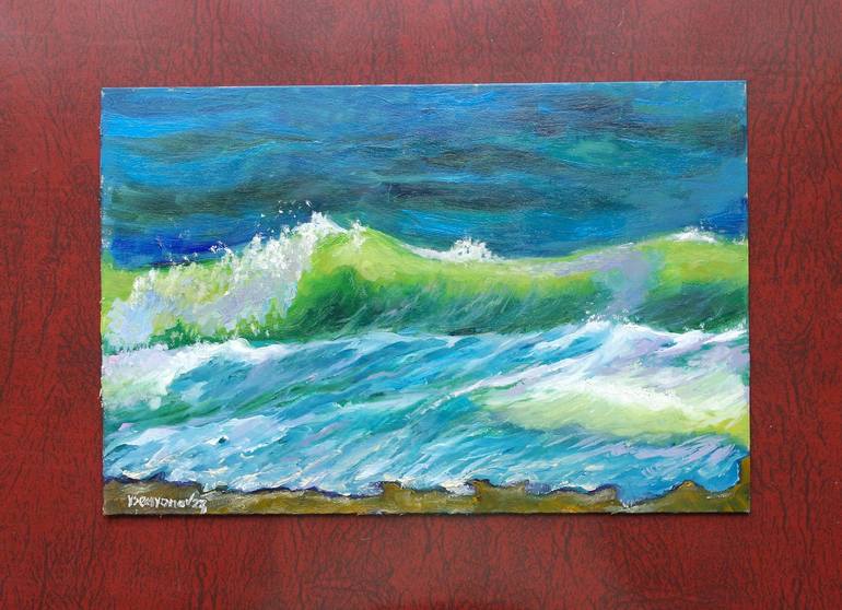 Original Art Deco Seascape Painting by Juri Semjonov