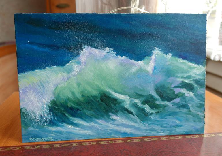Original Art Deco Seascape Painting by Juri Semjonov