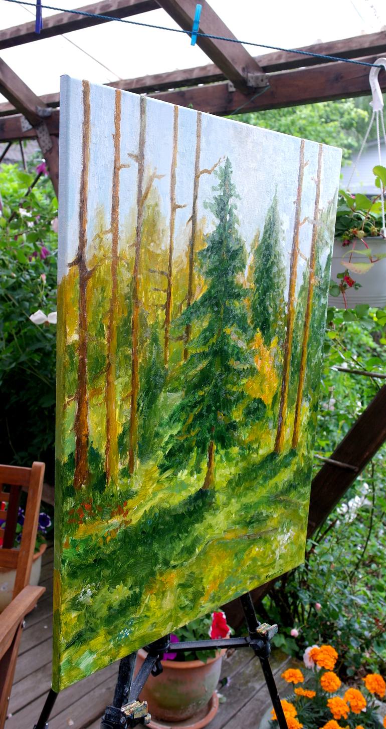 Original Abstract Landscape Painting by Juri Semjonov