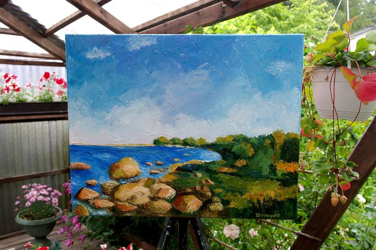 Original Impressionism Landscape Painting by Juri Semjonov