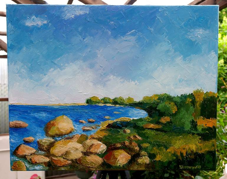 Original Impressionism Landscape Painting by Juri Semjonov