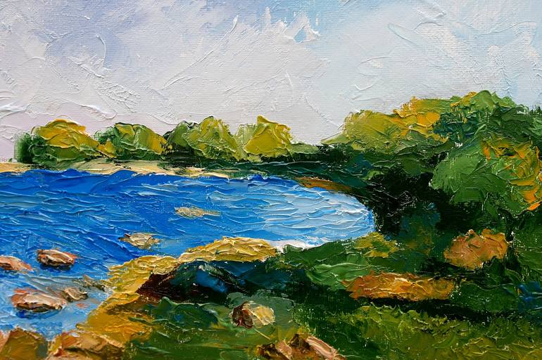 Original Impressionism Landscape Painting by Juri Semjonov