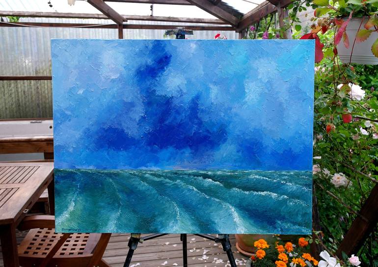 Original Impressionism Seascape Painting by Juri Semjonov