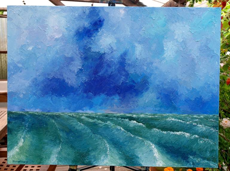 Original Impressionism Seascape Painting by Juri Semjonov