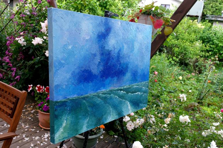 Original Impressionism Seascape Painting by Juri Semjonov