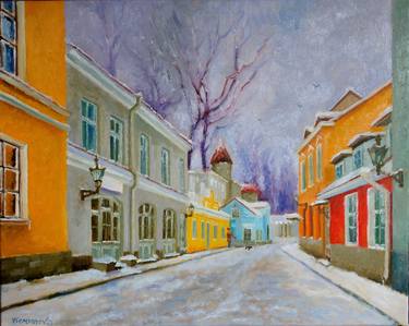 Original Impressionism Cities Paintings by Juri Semjonov