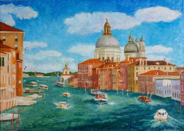 Original Impressionism Cities Paintings by Juri Semjonov