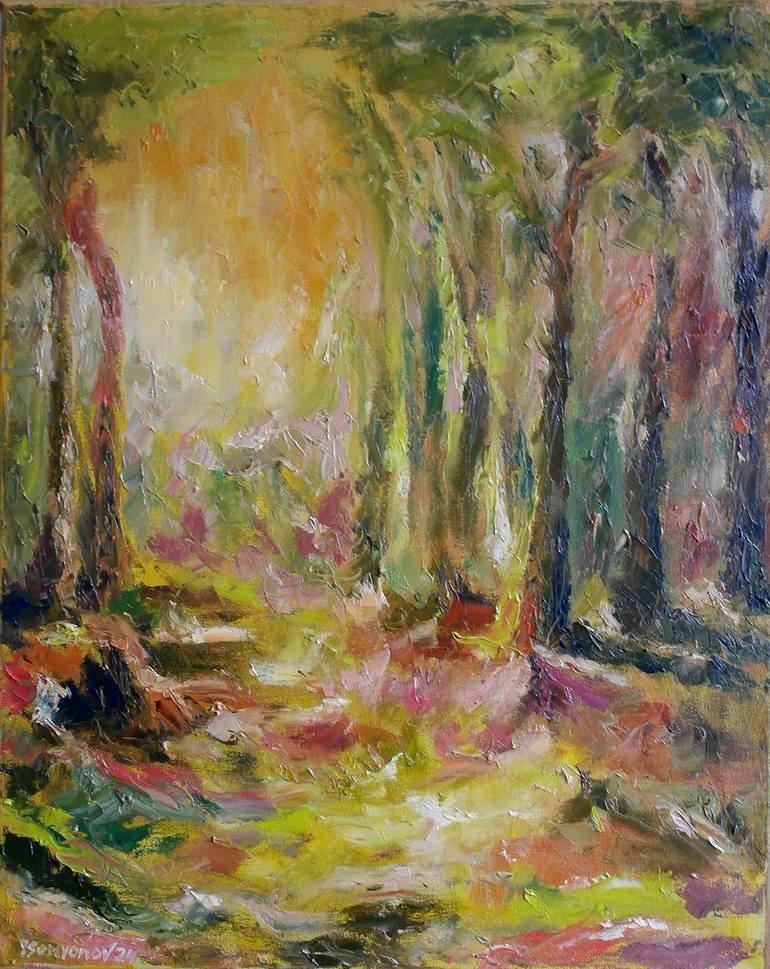 Original Abstract Expressionism Abstract Paintings by Juri Semjonov