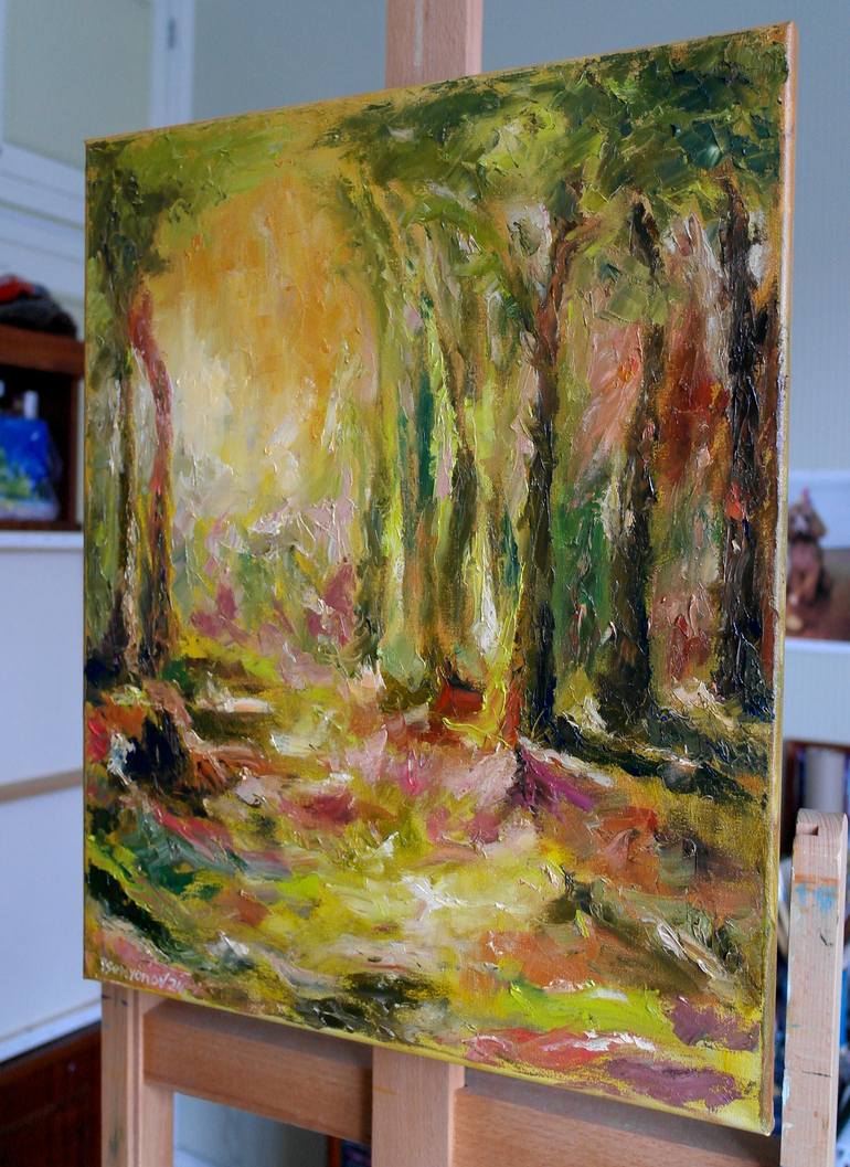 Original Abstract Expressionism Abstract Painting by Juri Semjonov