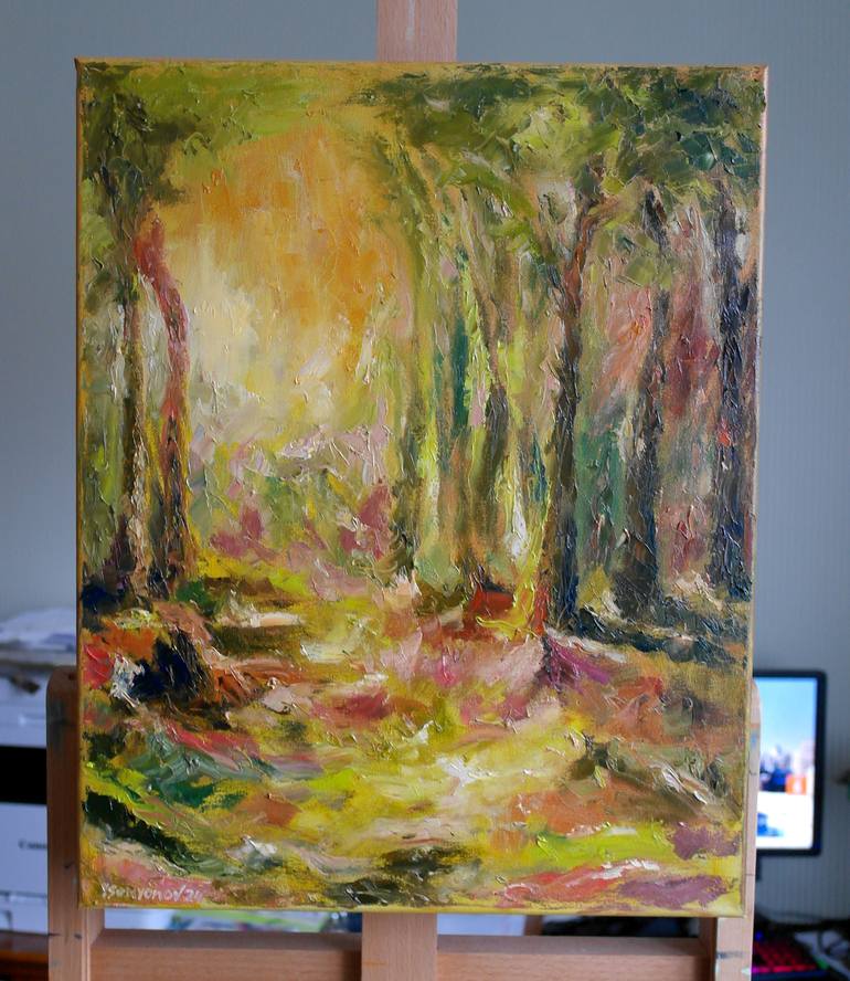 Original Abstract Expressionism Abstract Painting by Juri Semjonov