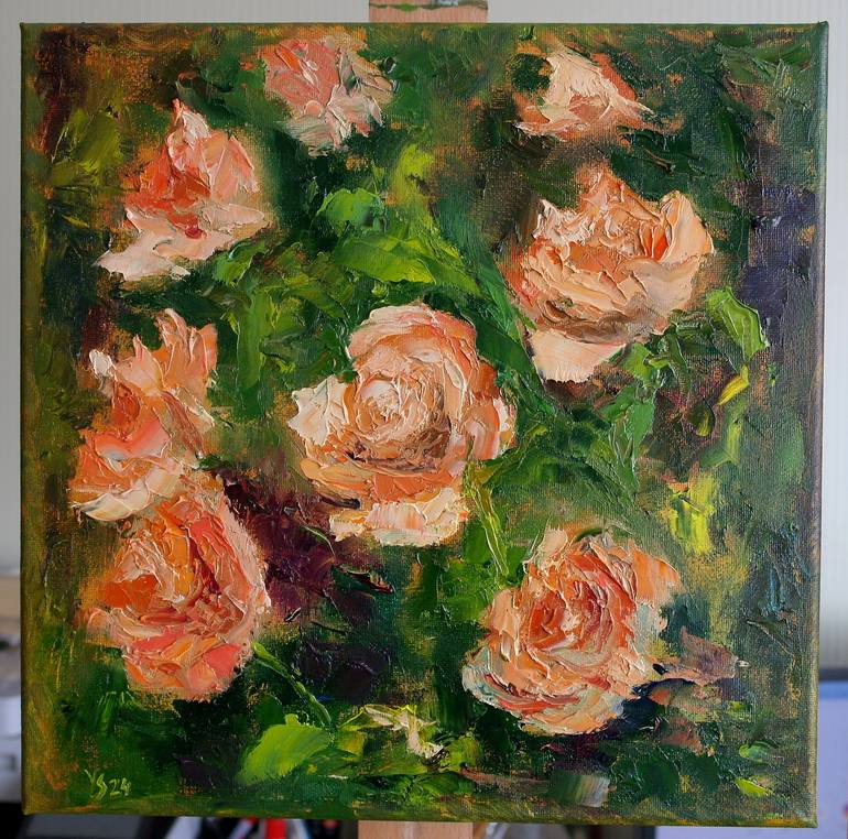 Original Floral Painting by Juri Semjonov