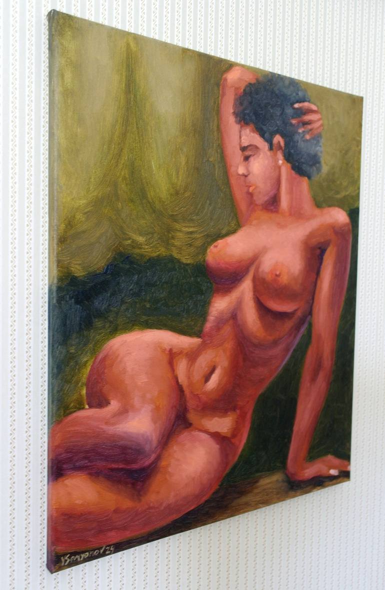 Original Figurative Nude Painting by Juri Semjonov