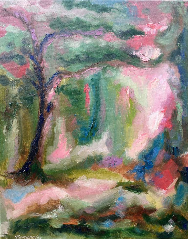Copy of Old Forest #7 Painting by Juri Semjonov | Saatchi Art