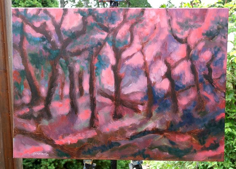 Original Abstract Expressionism Abstract Painting by Juri Semjonov