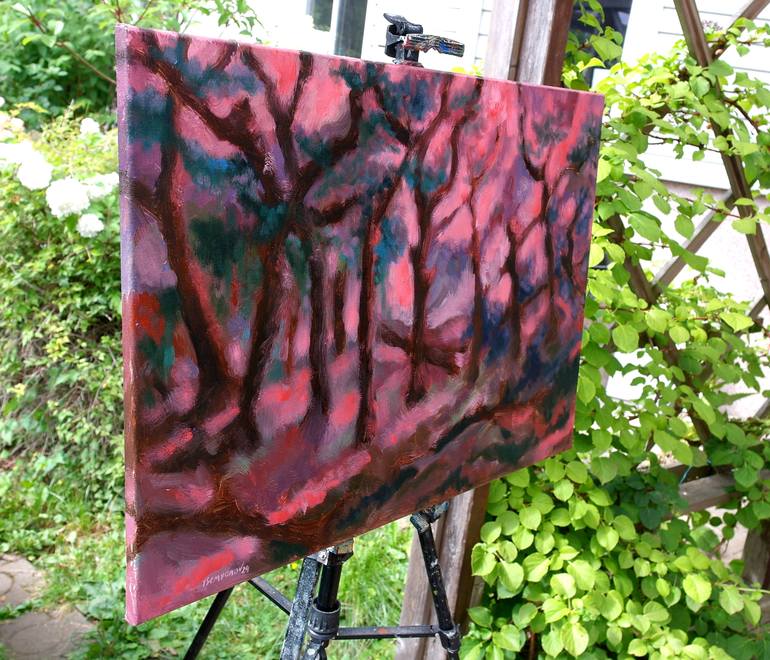 Original Abstract Expressionism Abstract Painting by Juri Semjonov