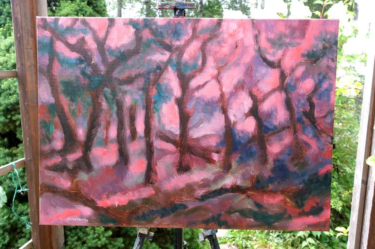 Original Abstract Expressionism Abstract Painting by Juri Semjonov