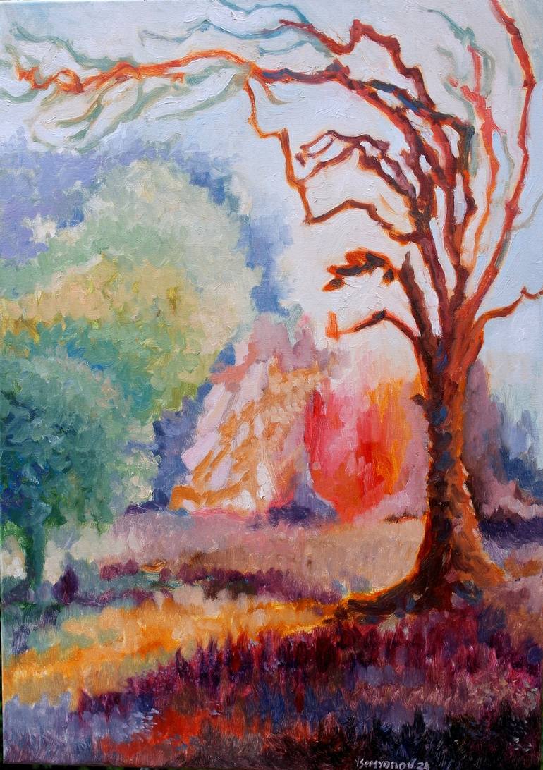 Original Abstract Expressionism Abstract Paintings by Juri Semjonov