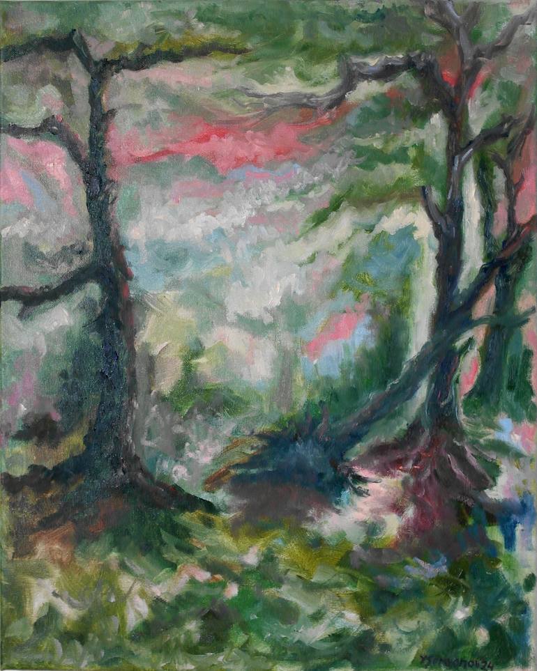 Original Abstract Expressionism Abstract Paintings by Juri Semjonov