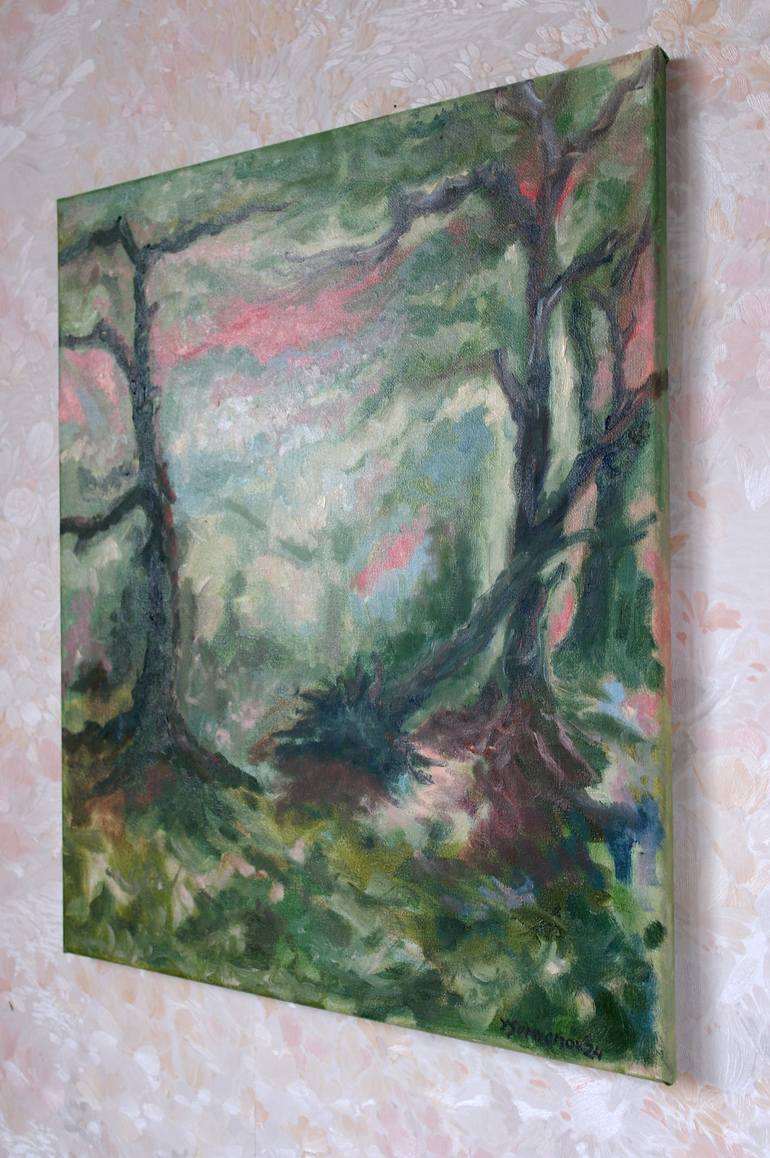 Original Abstract Expressionism Abstract Painting by Juri Semjonov