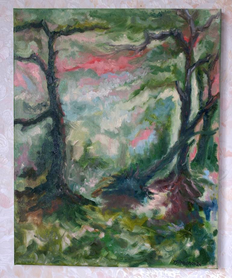 Original Abstract Expressionism Abstract Painting by Juri Semjonov