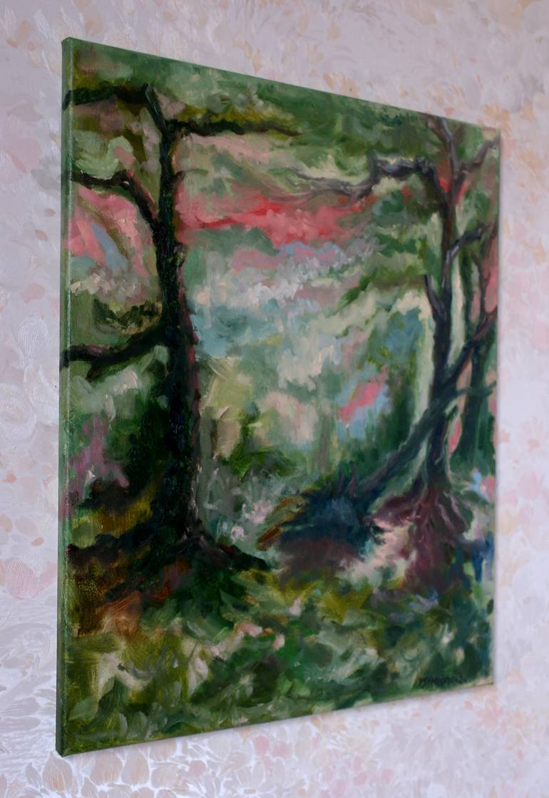 Original Abstract Expressionism Abstract Painting by Juri Semjonov