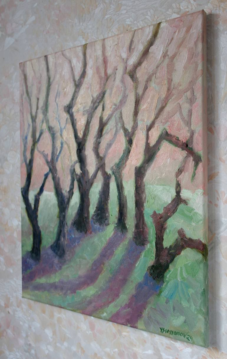Original Abstract Expressionism Abstract Painting by Juri Semjonov