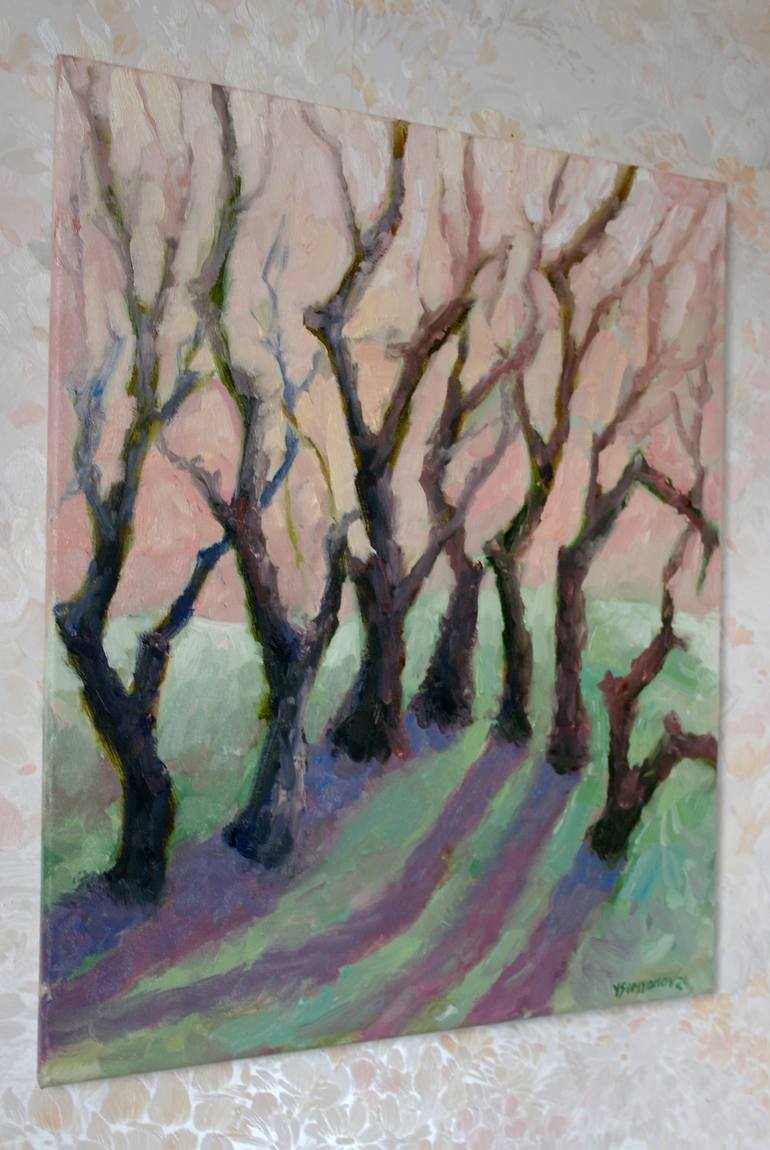Original Abstract Expressionism Abstract Painting by Juri Semjonov
